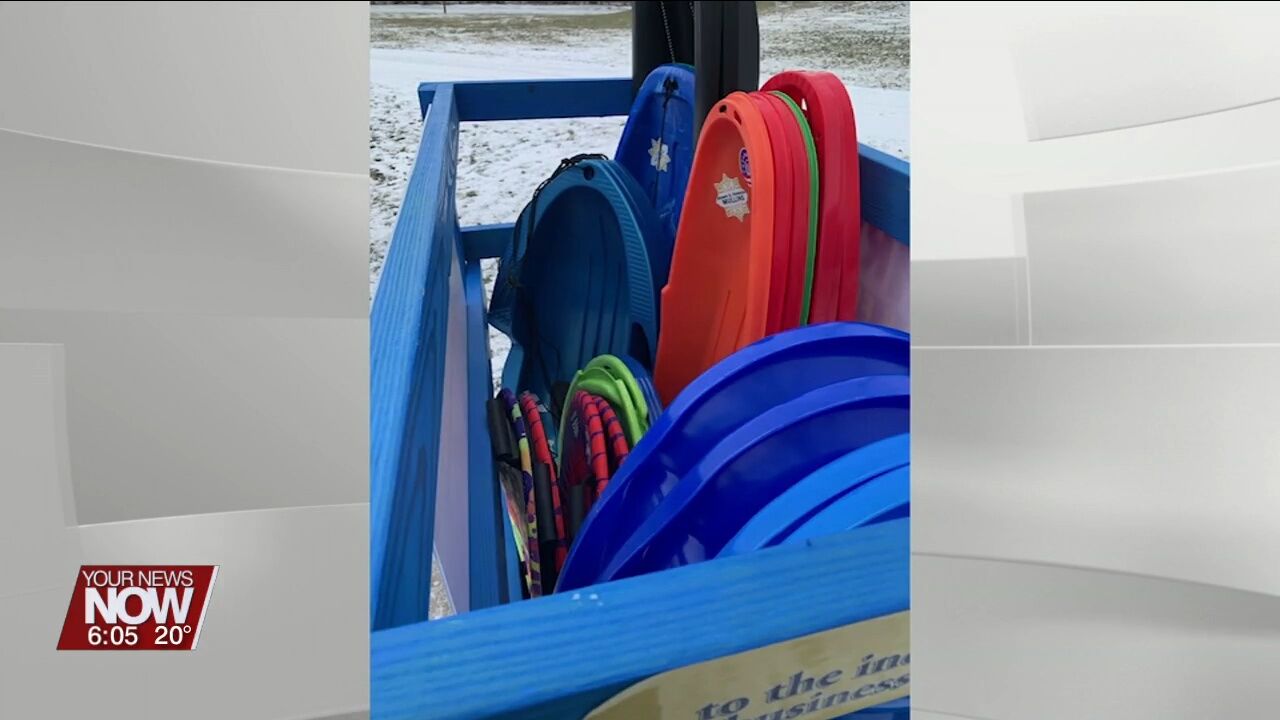 St. Marys creates a Sledding Library at K.C. Geiger Park